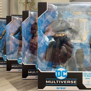 McFarlane DC Multiverse The Dark Knight Trilogy Set w/Bane BAF NEW COMPLETE
